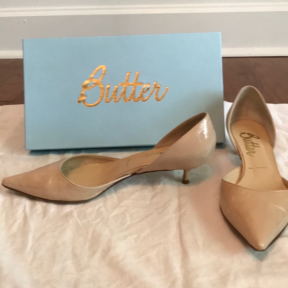 Butter Kitten Heels Shoes 7.5